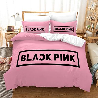 B10 BLACKPINK 3D-printet sengetøjssæt dynebetræk dynebetræk pudebetræk børnegave UK DOUBLE 200x200cm