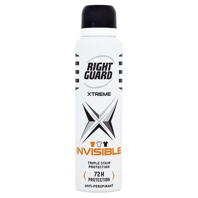 Right Guard Oikean kaartin anti-perspirantti Xtreme Näkymätön 150ml x6
