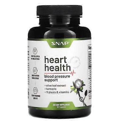 Snap Supplements Snap-lisäravinteet Heart Health, 90 kapselia (1 kpl pakkaus)
