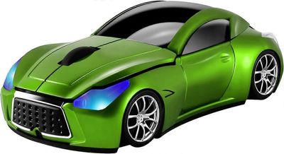 Baicccf Cool urheiluauton muoto 2,4 GHz: n langaton hiiri Optiset langattomat hiiret USB-vastaanottimella PC: lle kannettava tietokone 1600DPI 3 pa...