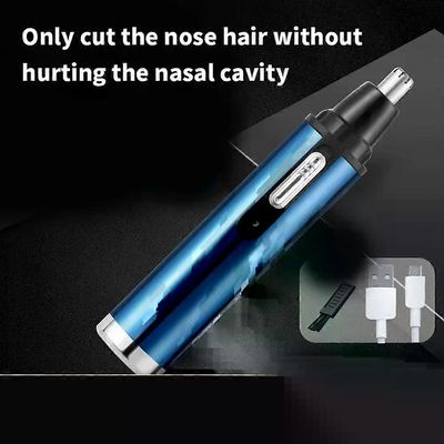 Unbrand Miesten korva- ja nenäkarvojen trimmeri, ladattava kulmakarvojen ja kasvojen nenäkarvojen trimmeri, on helppo puhdistaa musta