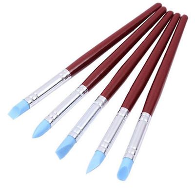 5Pcs træstang silikone pen udskæring søm kunst multi-funktion værktøj