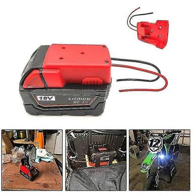 Akkusovitin Milwaukee M18 Xc 18V: lle telakkavirtaan 2 johdotuksen lähtö DIY-yky