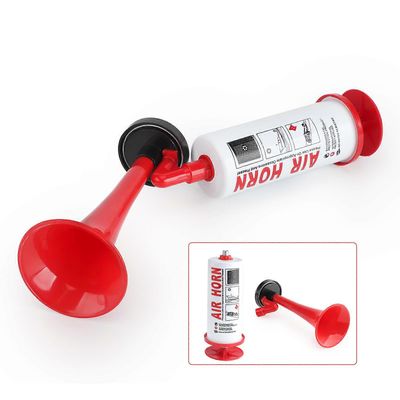 Kannettava ilmatorvipumppu Kova ääni kädessä pidettävä signaalitorvi Uudelleenkäytettävä turvatorvi veneilyyn Urheilutapahtumat Retkeily Valmistuminen