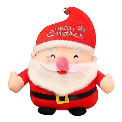 Sød julemandsdukke plyslegetøj Julenisse bløde påfyldningspuder Julegavepynt 50CM julemanden