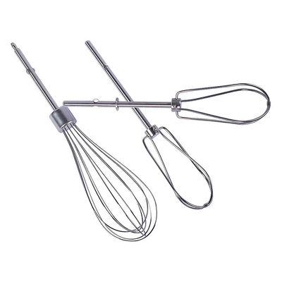 W10490648 & KHMPW beaters for KitchenAid håndmikser vedlegg tilbehør, visp turbo beaters, krem, gjør mousse Sølv