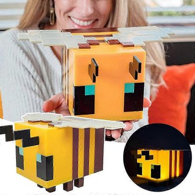 Peli Minecraft Role Mehiläinen LED-valo Säteilevä lamppu Lelu Yövalot Pöytäkoristeet lapsille