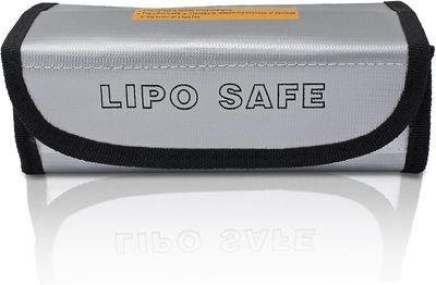 Akkusuojan laukku Palonkestävä suojausturva laturilaukku Säkki (19 * 8.5 * 6.5cm)