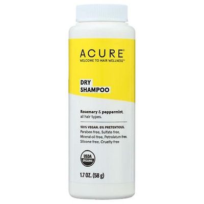 Acure Dry Shampoo, 1,7 Oz, Rosmariini & Piparminttu (pakkaus 1)