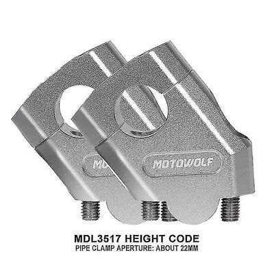 Honda Cbf500 Cbf600 Cbf1000 Cbf 500 Cbf 600 Cbf 1000 moottoripyörä 3 väriä Ohjaustanko Nousutanko Kiinnityskahva Puristin 28mm / 22mm 22 mm hopea