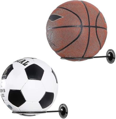 Veggmontert ballholder 2stk Ball Holder Veggmontert Fotball Soverom Tilbehør