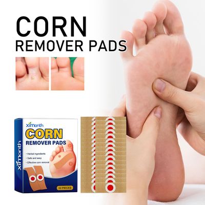 Frusde Corn Removers til fødder, Corn Remover Pads, Toe Corn og Callus Removal, Corn Removal Pads med 40% salicylsyre, Foot Callous Remover 1box-32pcs