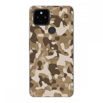 Crazy Kase Case For Google Pixel 4a 5g Soft Silicone 1 Mm, Military Desert Camouflage