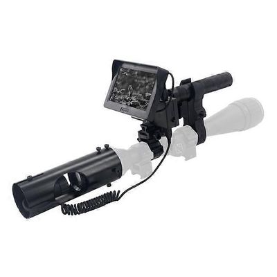 200m-400m HD720P 3MP videotallennus Yönäkölaite Gleam infrapunateleskooppi Yönäkölaite Taskulamppu musta