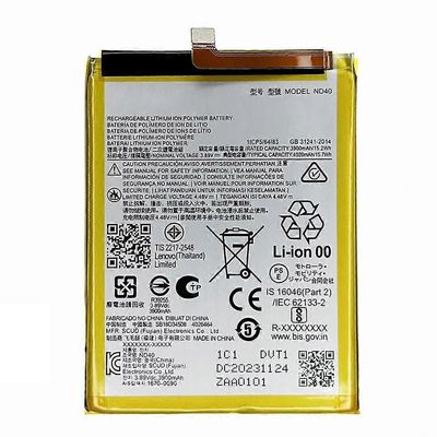 Motorola Edge 30 5G 3.89V 3900mAh Li-polymeeriakun kokoonpano-osa (ilman logoa) (koodaus: ND40)