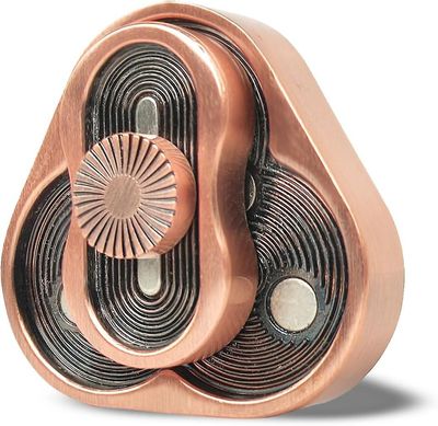 Metal Fidget Skyder Trekant Fidget Skyder Metal Fidget Skyder Legetøj Kontor Fidget Legetøj 4X4CM