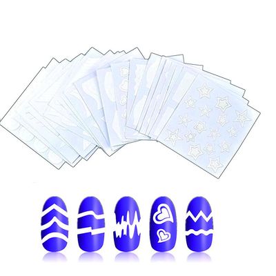 Grape Pp Manicure Nail Art Klistermærker, selvklæbende Nail Sticker Tips, 30pcs