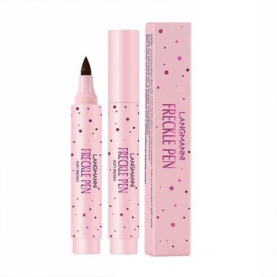 Fregnepen, naturlig naturtro fregner makeup pen Vandtæt langvarig blød prikken pen Blød brun