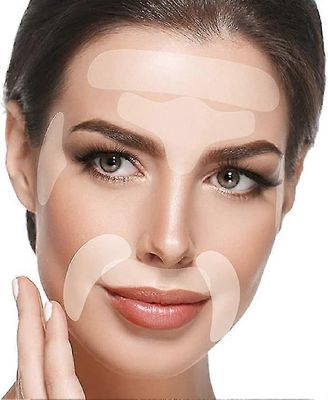Patchs anti-rides (ensemble de 11 pices) - Patchs anti-rides pour le visage et le front pour rendre les yeux et la bouche lisses, bande de levage