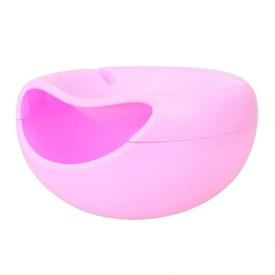 Snacks Nut Melon Frø Bowl Basket Dobbelt Lag Candy Plate Peels Skaller Frugt Hud Box Plastic Frugt Dish Pink
