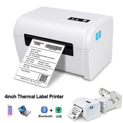 Boeyaa Termisk forsendelsesetiket stregkode klistermærke printer 4inin usb Bluetooth til 40-110 bredde Barcode USB UK