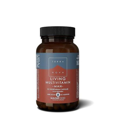 Terra Nova Terranova elää multivitamiini mies Caps 50 (T1452)