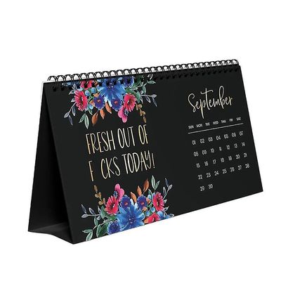 2024 Flower Desk Kalender For trætte-røv kvinder Fuck It Sjove månedlige kalendere Kreative gaver