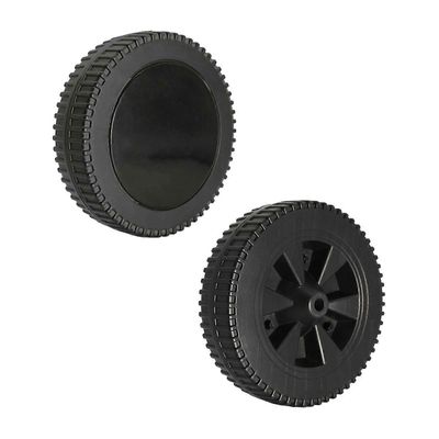 2kpl grillipyörät yleispyörä hiekankestävä vaihto 7 tuuman käsikuorma-auton renkaat keittiöön, retkeilyyn, patioon, grilliosiin - erinomaisuus Must...