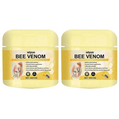 Bee-Venom nivel- ja luuhoitovoide nivelkipuun ja rauhoittavaan hierontaan naisille ja miehille 2pcs