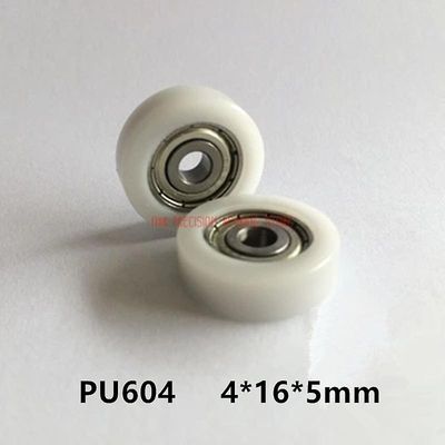 Begrænset ægte miniatureleje 604 pakke plast pom 4 * 16 * 5 nylon rulle lille remskive DIY Design dør og vindue
