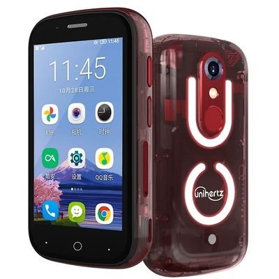 Unihertz Jelly Star, 8GB 256GB, 48MP hovedkamera, 2000mAh, Android 13, Mini 3 tommer, rød