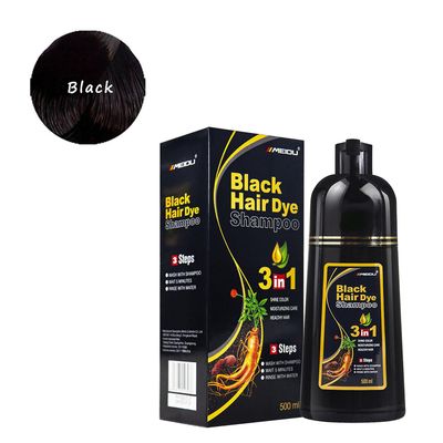 Kuankuanbao Meidu kasvitieteellinen uute hiusväri 500Ml Black