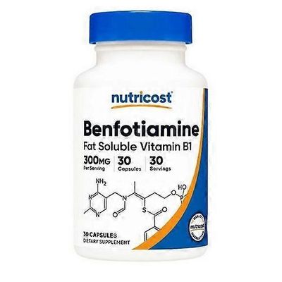 Nutricost Benfotiamine kapselit, 300 mg, 30 laskea