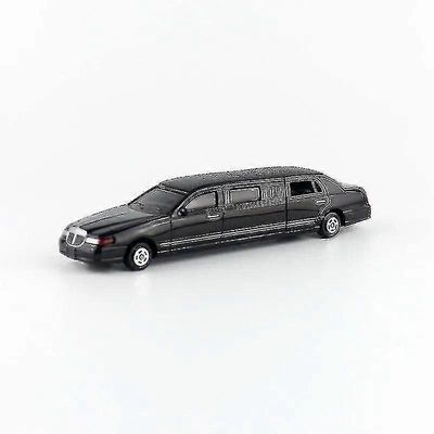 1:60 mittakaavan painevalettu metallileluajoneuvomalli venytys Lincoln limusiini ylellinen koulutusautokokoelma lahja lasten ovet avattavissa musta