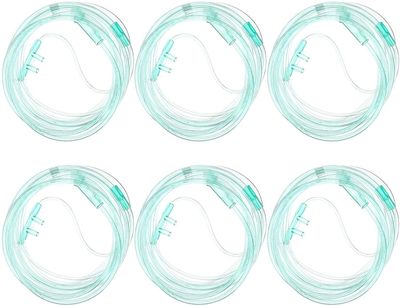 Xqday 6pcs 2m nasal ilt kanyle green soft tube for voksne