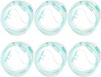 Xqday 6pcs 2m nasal ilt kanyle green soft tube for voksne