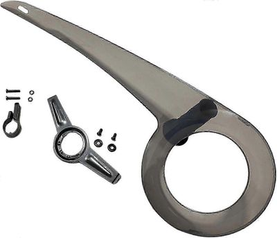 Säädettävä Pyörän Ketjusuoja - 32t 34t 36t 38t Kansi - Musta Design polkupyörän turvallisuuden takaamiseksi