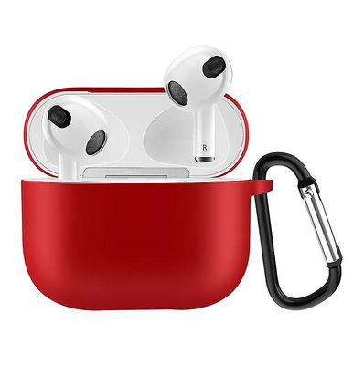 Coosilo Til Airpods 4 Silikone Protective Cover Airpods Wireless Bluetooth Headset Sag rød