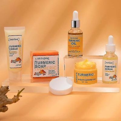 Puhdistusvoidesarja Anti-aging Anti-akne Fade Dark Spot Seerumi Kurkuma ihon kosteusvoide Turmeric Soap 100g