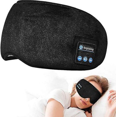 Bluetooth-hovedtelefoner Maske Øje Pandebånd Sovende Trådløs søvn Musik Sport Soft-skr
