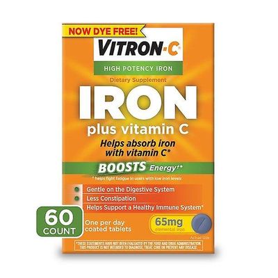 Vitron-C High Potency rautalisä 125 mg C-vitamiinia, 60 laskea