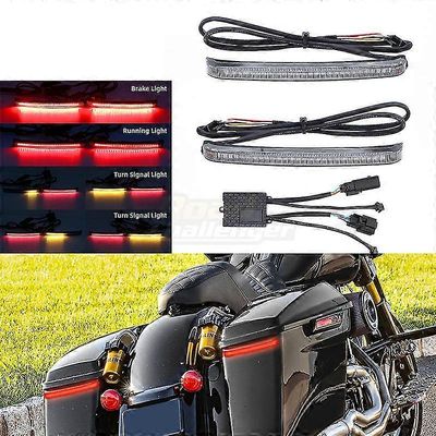 Moottoripyörän led-satulalaukkujarru virtaava suuntavilkku korostusvalo Harley Cvo Touring Electra Road Glide Ultra Limitedille 2014-up