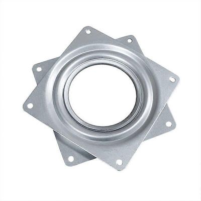 Augro Levysoittimen levysoitin kääntyvä levy pyörivä alusta 360 astetta pyörivä neliö teräskuulalaakereilla keittiön kaapin laskukomeroon (4 tuumaa)