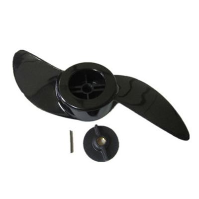 Svart 2 blader Båt Propell Påhengsmotor Propell Elektrisk Dorgemotor Utenbords propell For 32lb 46lb 40lb