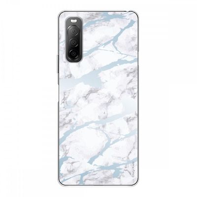 Crazy Kase Skrog til Sony Xperia 10 II I Silikone Soft 1 Mm, Blue Marble Effect