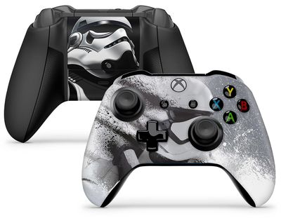 giZmoZ n gadgetZ GNG 2 x Stormtrooper Controller Skind Full Wrap Vinyl Sticker kompatibel med Xbox One / S / X