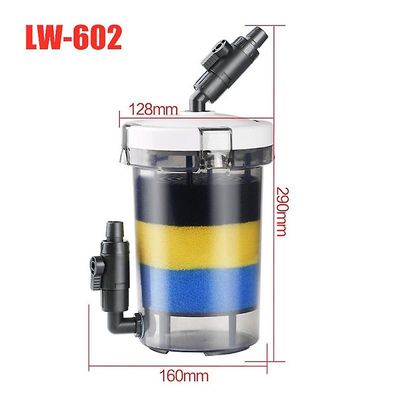 Akvariefilter Ultra-stille eksternt akvariefilter bøtte HW-602/603 HW-602B / 603B LW-602/603 LW-602B / 603B fisketankpumpe