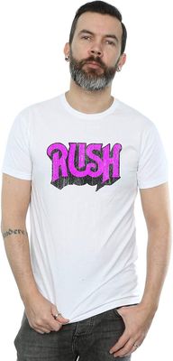 Rush T-shirt med nødlidende logo til mænd Hvid L