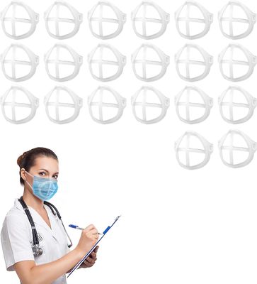 AIR 3D ansigtsmaskebeslag for at få masker til at passe til indlæg i vejrtrækningsrummet (hvid) 20PCS 20 PCS