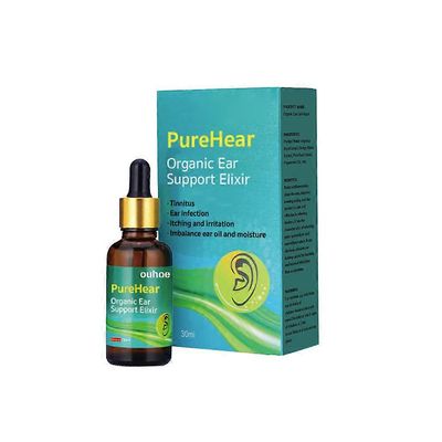 Purehear Organic Ear Support Elixir, luonnontuotteet Luomu korvaöljy 1pc